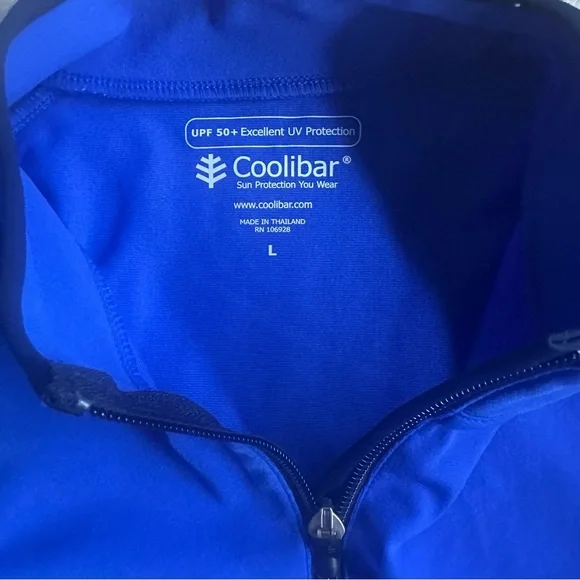 Coolibar SPF 50 zip up jacket size L! - Picture 2 of 3